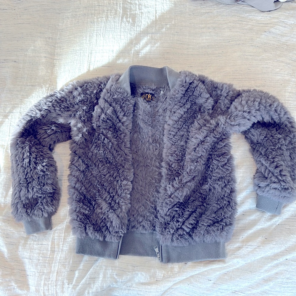 Faux fur full zip